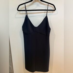 Aritzia Wilfred Navy Spaghetti Strap Cocktail Dress